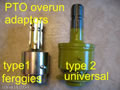 PTO Overun Adaptors